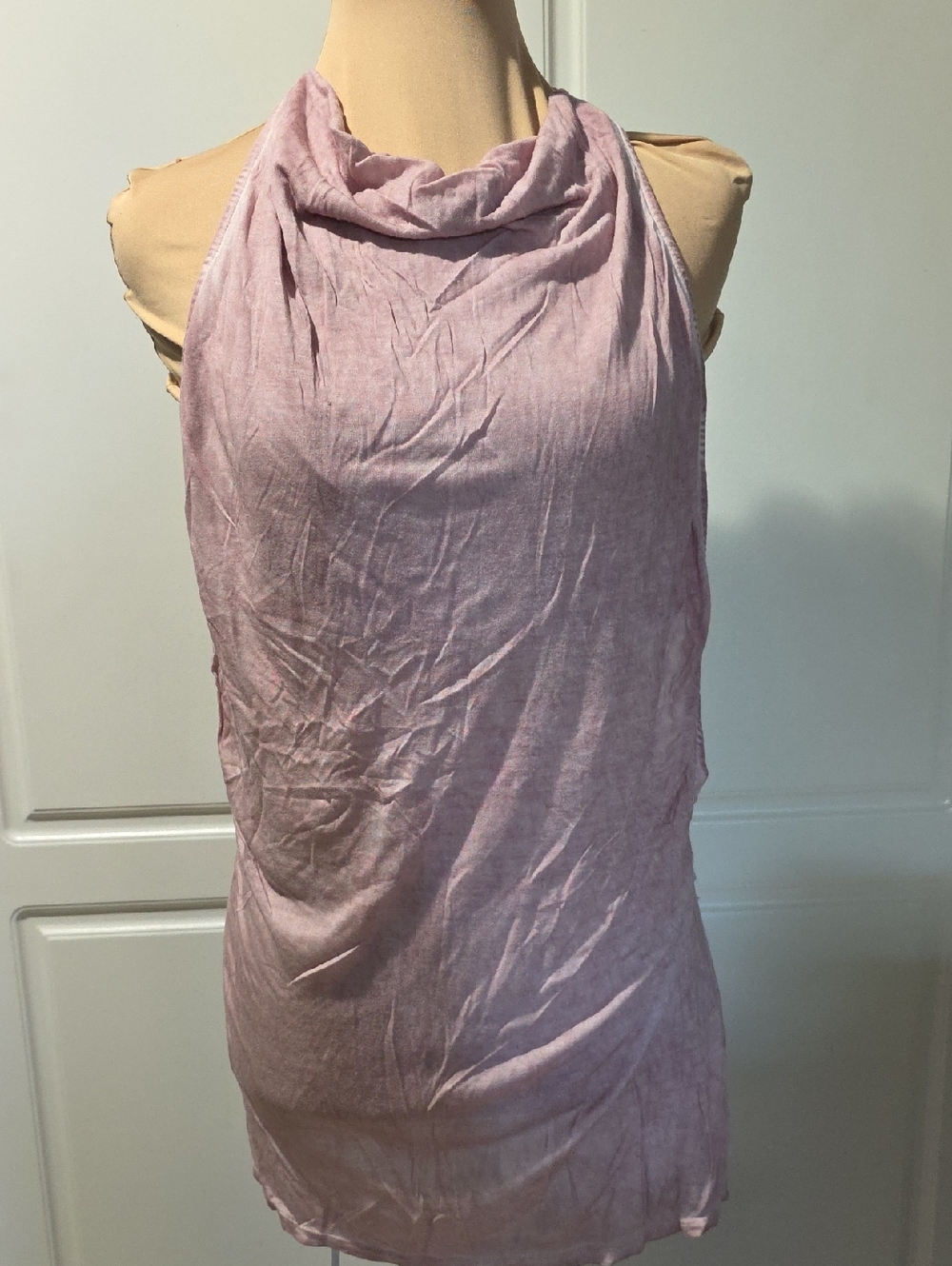 LAmade Draped Cowl Neck Camisole - Dusty Rose